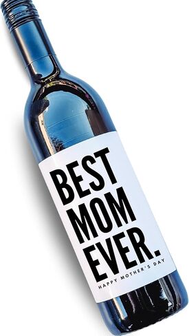 Set of 2 Mother's Day Wine Labels, Gifts for Mom, Mother's Day Gift Ideas, Best Gifts for Mom, Unique Mother's Day Gifts, Mother's Day Presents (Mother's Day Best Mom Ever) in Saudi Arabia