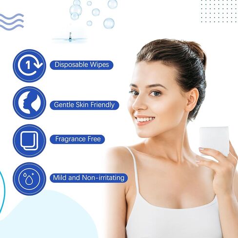 200 قطعة من مناديل دانسيب المالحة لثقب الأذن، مناديل مطهرة مغلفة بشكل فردي، مناديل تنظيف ثقب الأذن، مناديل مبللة للسفر غير معطرة لتنظيف الوجه والعين والأذن والعناية اللاحقة in Kuwait