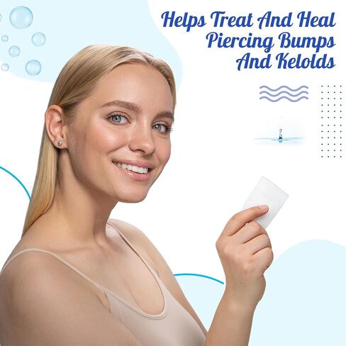 200 قطعة من مناديل دانسيب المالحة لثقب الأذن، مناديل مطهرة مغلفة بشكل فردي، مناديل تنظيف ثقب الأذن، مناديل مبللة للسفر غير معطرة لتنظيف الوجه والعين والأذن والعناية اللاحقة in Kuwait