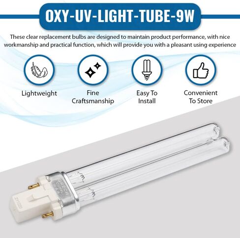 OXYFUL 36W UV 2G11-4 Pin Base Replacement Light Clarifier Lamp Filter for Aquarium Koi Pond Fish Tank Compatible to CUV-336 / CUV-636 in Saudi Arabia