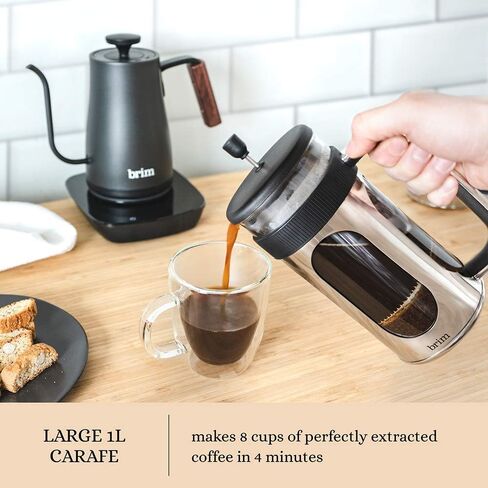 Brim 8 Cup 34 Ounce French Press Coffee Maker in Saudi Arabia