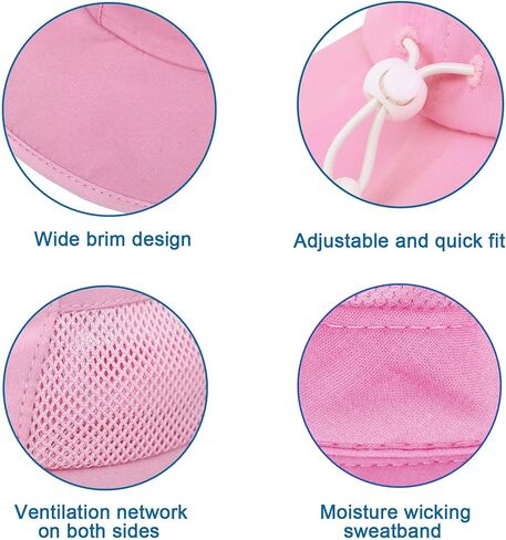 قبعة SimpliKids Sun Hat للأطفال الصغار بعمر 50+، قبعة دلو واقية من الشمس ذات حافة واسعة in Kuwait