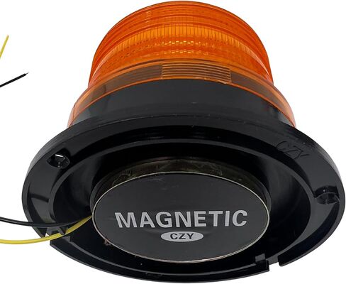 2x 24 LED Amber Forklift Beacon Strobe Light Safety Warning Flashing Lights Magnetic Base Surface Screw Mount 12V-24V Mower ATV Tow Trucks Tractor Golf Carts UTV Cars Bus Construction Emergency Bright in Saudi Arabia