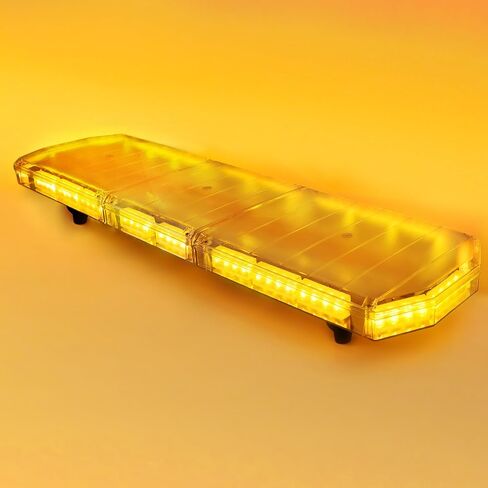 V-SEK 48 بوصة 88 LED شريط ضوء الطوارئ العنبر فائق السطوع على السطح أضواء ستروب مقاومة للماء تحذير من المخاطر على السطح العلوي شريط ضوء وامض لمركبة بناء شاحنة السحب (أصفر، تيار مستمر 12-24 فولت) in Kuwait