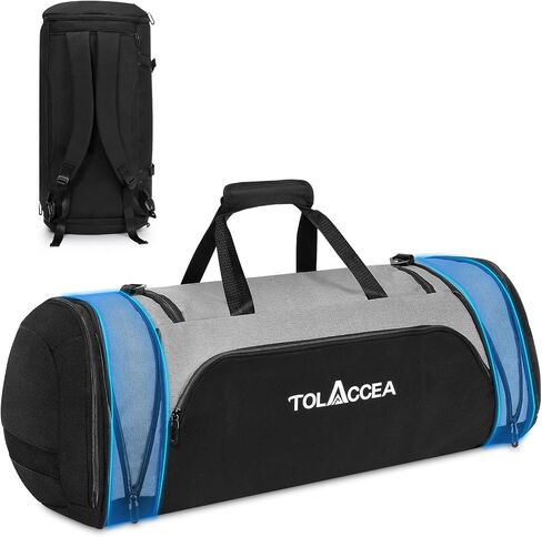 حقيبة رياضية قابلة للتوسيع من تولاسيا للرجال والنساء، حقيبة ظهر كبيرة للسفر مقاس 54L-72L مع حجرة للأحذية، حقيبة حمل في عطلة نهاية الأسبوع، حقيبة تدريب للياقة البدنية للصالة الرياضية، والسفر، والسباحة، واليوجا، وكرة القدم in Kuwait