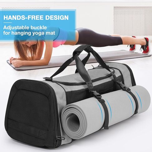 حقيبة رياضية قابلة للتوسيع من تولاسيا للرجال والنساء، حقيبة ظهر كبيرة للسفر مقاس 54L-72L مع حجرة للأحذية، حقيبة حمل في عطلة نهاية الأسبوع، حقيبة تدريب للياقة البدنية للصالة الرياضية، والسفر، والسباحة، واليوجا، وكرة القدم in Kuwait