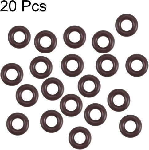 uxcell Fluorine Rubber O-Rings 24mm OD 18mm ID 3mm Width, Metric FKM Sealing Gasket, Pack of 20 in Saudi Arabia