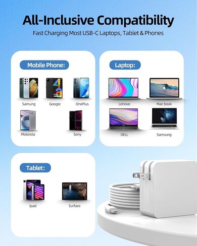 65W USB C Charger Fit for Samsung Galaxy Book Charger- Samsung Galaxy Book Pro 360 NP930QDB NP950QDB Galaxy Book Pro NP950XDB 15.6"13.3 Type C Laptop Power Supply Adapter Cord in Saudi Arabia