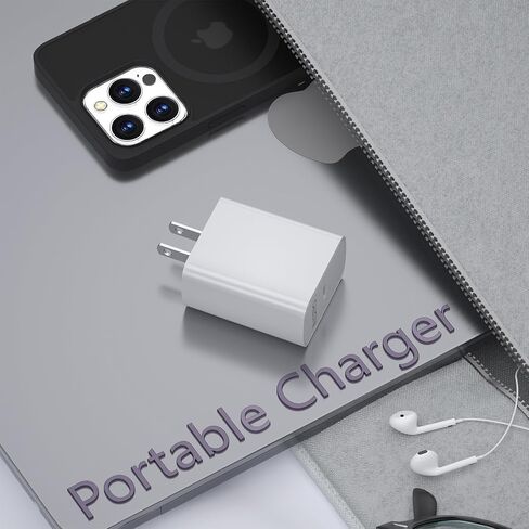 شاحن USB C بلوك CALCINI 2 Pack GAN 65W USB C شاحن سريع من النوع C لشاحن الكمبيوتر المحمول ومحول الطاقة MacBook Pro/Air، GalaxyS21/S20، Dell XP S13، Note 20/10+، Phone15/Mini iPad، Pixel in Kuwait