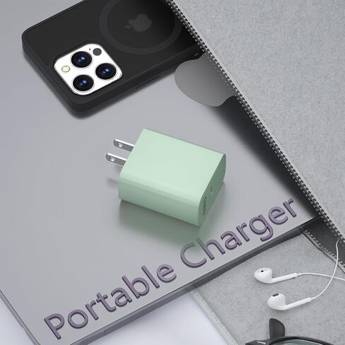 USB C Charger Block CALCINI 2 Pack GAN 65W USB C Charger ​Fast Type C Charger for Laptop Charger Power Adapter MacBook Pro/Air, GalaxyS21/S20, Dell XP S13, Note 20/10+, Phone15/Mini iPad,Pixel in Saudi Arabia