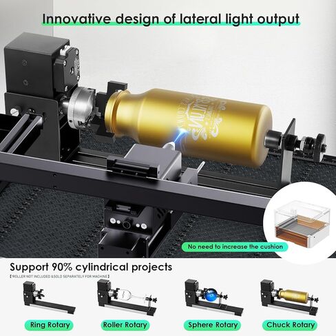Gluwphy 5w Enclosure Laser Engraver 8-in-1 Class 1 Laser Engraver and Cutter Machine، المدمج في نظام تصفية الدخان حفارة الليزر للخشب والمعادن والجلود والزجاج in Kuwait
