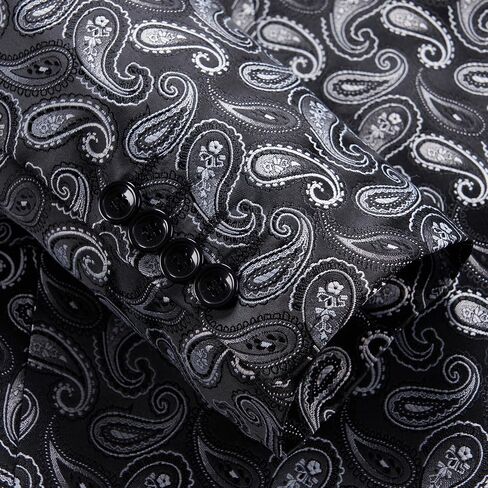 Mgnaie Mens Paisley Floral Tuxedo Jacket Slim Fit One Button Blazer Jacket Shawl Lapel Dinner Party Prom Tuxedo 2024 in Kuwait