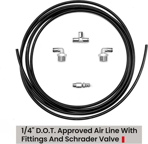 مجموعة تعليق أكياس الهواء الزنبركية VIGOR متوافقة مع 1999-2007 Chevy Silverado 1500، GMC Sierra 1500 2WD & 4WD Pickups Rear Air Helper Spring Kit، ما يصل إلى 5000 رطل من سعة تسوية الحمل in Kuwait