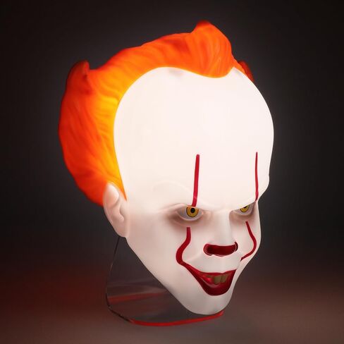 Paladone Pennywise Mask Light, Free Standing or Wall Mountable Halloween Decoration, Scary IT Clown Mask Lighting, 22cm (8.7") in Saudi Arabia
