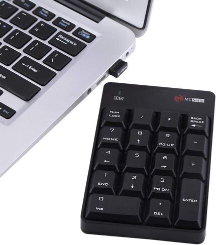 2.4GHz Numeric Keypad Wireless USB Numeric Keypad Numpad Number with Mini USB Receiver 18 Keys for Laptop PC New(White) in Saudi Arabia