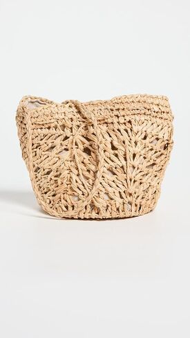 Hat Attack Women's Perfect Pouchette, Natural, Tan, One Size in Saudi Arabia