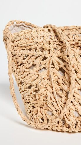 Hat Attack Women's Perfect Pouchette, Natural, Tan, One Size in Saudi Arabia