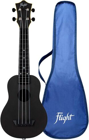 Flight, 4-String Electro-Acoustic Travel Soprano Ukulele-Black (TUS-35E BK) in Saudi Arabia