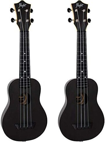 Flight, 4-String Electro-Acoustic Travel Soprano Ukulele-Black (TUS-35E BK) in Saudi Arabia