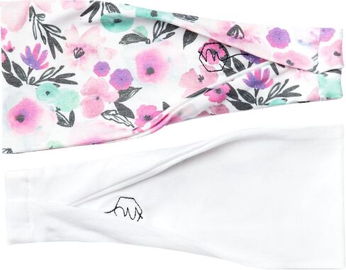 Maven Thread Flora، عصابات رأس للتمرين للنساء، عصابات رأس واسعة للنساء، عصابة رأس للجري الرياضي للتمرين، عصابة رأس رياضية للتمارين الرياضية واليوجا 4 بوصات سميكة غير قابلة للانزلاق للنساء، عبوتان in Kuwait