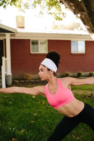 Maven Thread Flora، عصابات رأس للتمرين للنساء، عصابات رأس واسعة للنساء، عصابة رأس للجري الرياضي للتمرين، عصابة رأس رياضية للتمارين الرياضية واليوجا 4 بوصات سميكة غير قابلة للانزلاق للنساء، عبوتان in Kuwait