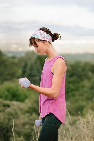 Maven Thread Flora، عصابات رأس للتمرين للنساء، عصابات رأس واسعة للنساء، عصابة رأس للجري الرياضي للتمرين، عصابة رأس رياضية للتمارين الرياضية واليوجا 4 بوصات سميكة غير قابلة للانزلاق للنساء، عبوتان in Kuwait