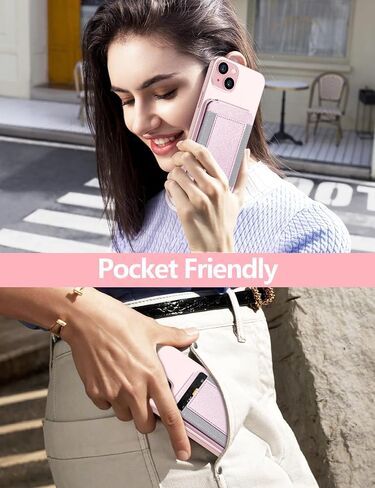 شاحن مستقبل لاسلكي لحامل المحفظة Magsafe - ليس بنك طاقة، حامل بطاقة مغناطيسية لسلسلة iPhone 15/14/13/12، جلد نباتي، فتحتان، يناسب 6 بطاقات، حجب RFID، أزرق فاتح in Kuwait