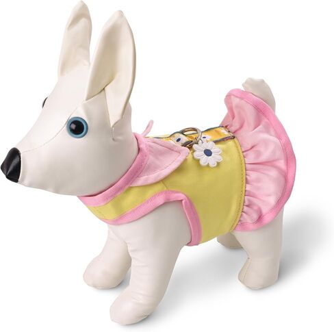 Doggles Dog Harness Dress, Yellow, Teacup in Kuwait