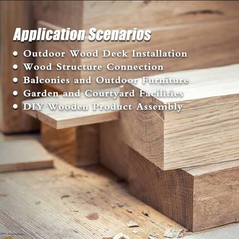 مجموعة متنوعة من براغي سطح السفينة 420 قطعة - 8 × 1-1/4 بوصة، 8 × 1-1/2 بوصة، 8 × 2 بوصة، 9 × 2-1/2 بوصة خشب مقاوم للصدأ ومسمار ذاتي الحفر للتثبيت الآمن سطح خارجي، وأسوار وتجديد داخلي، T25 Star Bit، تان in Kuwait