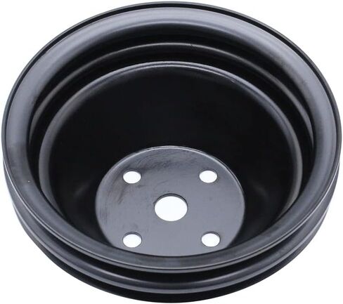 1 PC SHLPDFM Pulley Black Steel SWP 5/8" Double-Groove Long Water Pump Pulley Compatible with SBC 262 265 267 283 302 305 307 327 350 400 in Saudi Arabia