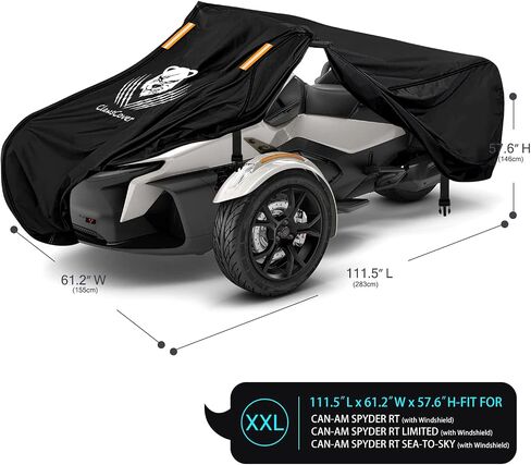 ClawsCover Can-Am Ryker Cover Waterproof Outdoor,Heavy Duty Anti-Fade Tear-Proof Polyester,Compatible with 2010-2022 Can-Am Ryker 600/900/Sport/Rally-92.6Lx59.9Wx48.9H Inch in Saudi Arabia