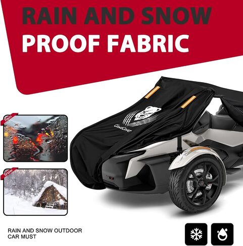 ClawsCover Can-Am Ryker Cover Waterproof Outdoor,Heavy Duty Anti-Fade Tear-Proof Polyester,Compatible with 2010-2022 Can-Am Ryker 600/900/Sport/Rally-92.6Lx59.9Wx48.9H Inch in Saudi Arabia