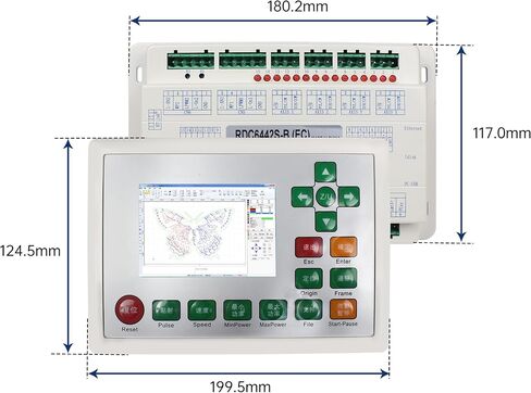 XUNKUNER Ruida CO2 Laser Controller DSP RDC6442S Support LightBurn Software RDC6442G for CO2 Laser Engraving Cutting Machine in Saudi Arabia