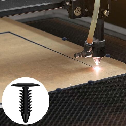 50pcs Honeycomb Pins, Honeycomb Laser Bed Clamps Fixing Needle Laser Engraver Accessories for 7.5mm Honeycomb Grid Replaces Honeycomb Laser Bed Accessories (Black) in Saudi Arabia