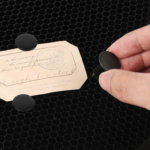 50pcs Honeycomb Pins, Honeycomb Laser Bed Clamps Fixing Needle Laser Engraver Accessories for 7.5mm Honeycomb Grid Replaces Honeycomb Laser Bed Accessories (Black) in Saudi Arabia