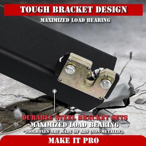 صندوق أدوات سرير الشاحنة KitsPro لجانب السائق فائق التحمل 2017-2024 Ford F-250 F-350 (لا يناسب وصلة العجلة الخامسة)، صندوق أدوات تخزين قابل للدوران مع قفل مجموعة بدون مفتاح in Kuwait