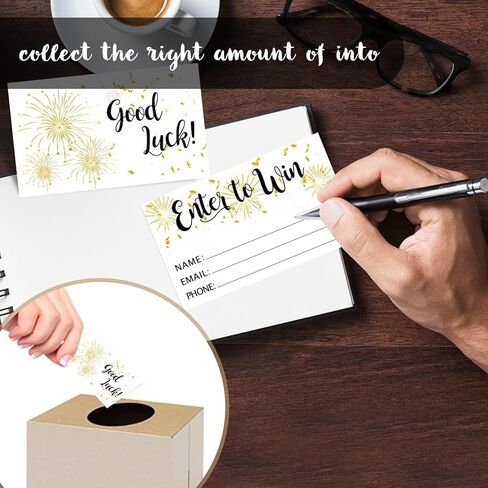 300pcs Enter to Win Raffle Tickets Cards, 3.5"x2" Entry Form Cards with Name Email and Phone Number for Events Contests, Ballots Box,Carnivals,Raffle Drum,Auction,Drawings,Fund Raisers(Pink) in Saudi Arabia