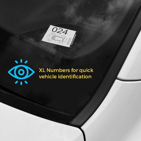 Rio Salto 3 Part Valet Parking Tickets Perforated Cardstock Place on Dashboard Claim Check Key Stub Ticket for Car Temporary Parking Tags Bulk 000-999 Thick 3.85" x 5.5" (1000, 3-Part White) in Saudi Arabia