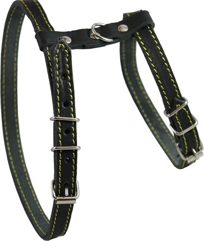 Real Leather Feline Harness, 16"-18.5" Chest, 1/2" Wide, Medium to Large Cats in Saudi Arabia