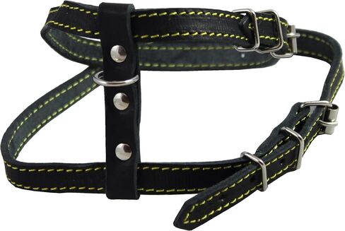 Real Leather Feline Harness, 16"-18.5" Chest, 1/2" Wide, Medium to Large Cats in Saudi Arabia