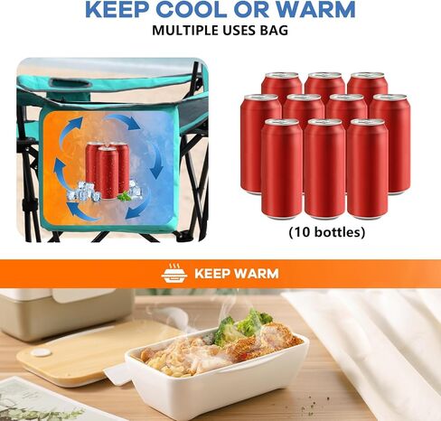 كرسي تخييم قابل للاستلقاء من POEPORE بأربعة أوضاع مع مسند للقدمين مريح للبالغين 265 رطلًا قابل للطي كرسي شاطئ شبكي مع حقيبة تبريد وحامل أكواب للفناء الخارجي in Kuwait