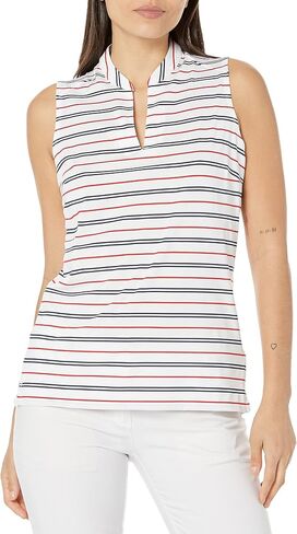 Puma Golf Women's W Volition Striped Sl Polo in Saudi Arabia