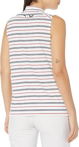 Puma Golf Women's W Volition Striped Sl Polo in Saudi Arabia