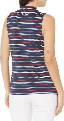 Puma Golf Women's W Volition Striped Sl Polo in Saudi Arabia