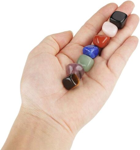 7Pcs Tumbled Polished Stones Chakra Stones Healing Crystals Set Gemstone Quartz Bulk for Reiki Energy Crystal Healing in Saudi Arabia