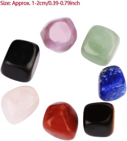 7Pcs Tumbled Polished Stones Chakra Stones Healing Crystals Set Gemstone Quartz Bulk for Reiki Energy Crystal Healing in Saudi Arabia