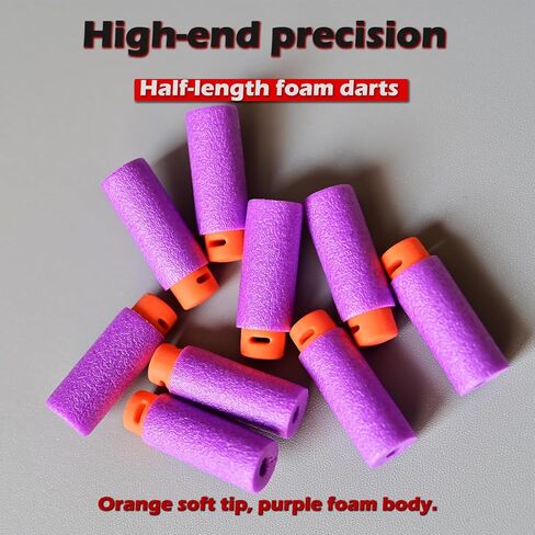 Lififun 200pcs Half-Length Soft Darts Compatible with Dart Zone, Adventure, Nerf, Worker - for Foam Dart Blasters & Toy Guns Tips 14+ in Kuwait