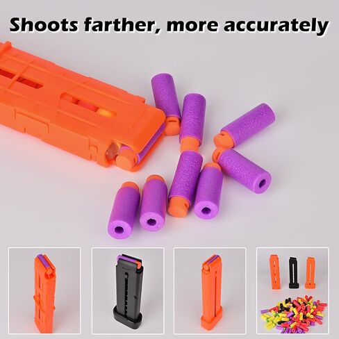 Lififun 200 قطعة من السهام الناعمة بنصف الطول متوافقة مع منطقة رمي السهام والمغامرة ونيرف والعامل - لقاذفات السهام الرغوية وأطراف مسدسات الألعاب 14+ in Kuwait