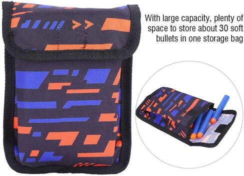 Holster Nerf,Soft Bullet Storage Bag forRefill Elite Series Portable Cartridge Pouch Holders Handbag Darts Carry Bag with Metal BuckleBullet HolderDart Pouch Bullet in Saudi Arabia