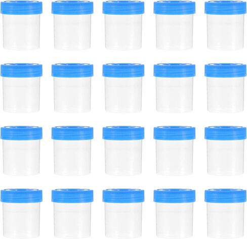 30pcs Cups with Screw on Lids Urine Cups Non- Urine Sample Sputum Cups Hospital Supplies (Random Color) in Saudi Arabia